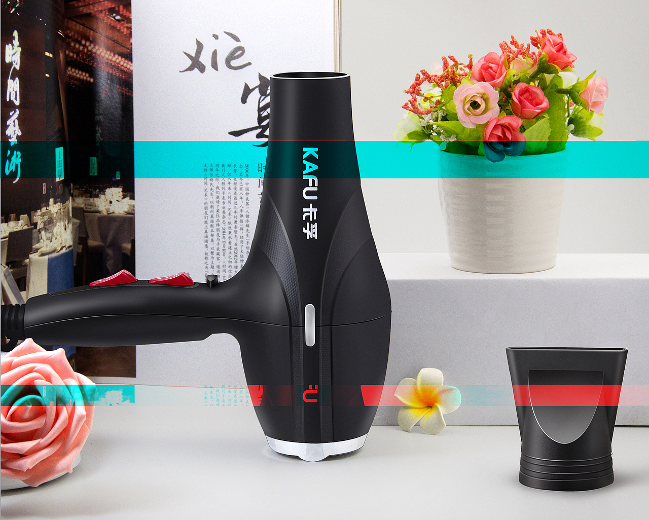 电吹风 精修（图ZMTI0OTUyOTcy） - 修图/后期 - 站酷设计师美創視覺設計原创素材 - 站酷ZCOOL