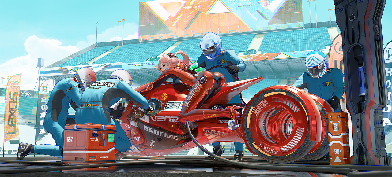 赛车车|插画|商业插画|武装前线_原创作品-站酷zcool