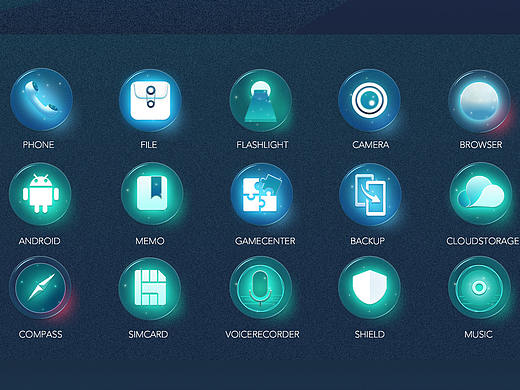华为深色质感ICON主题
