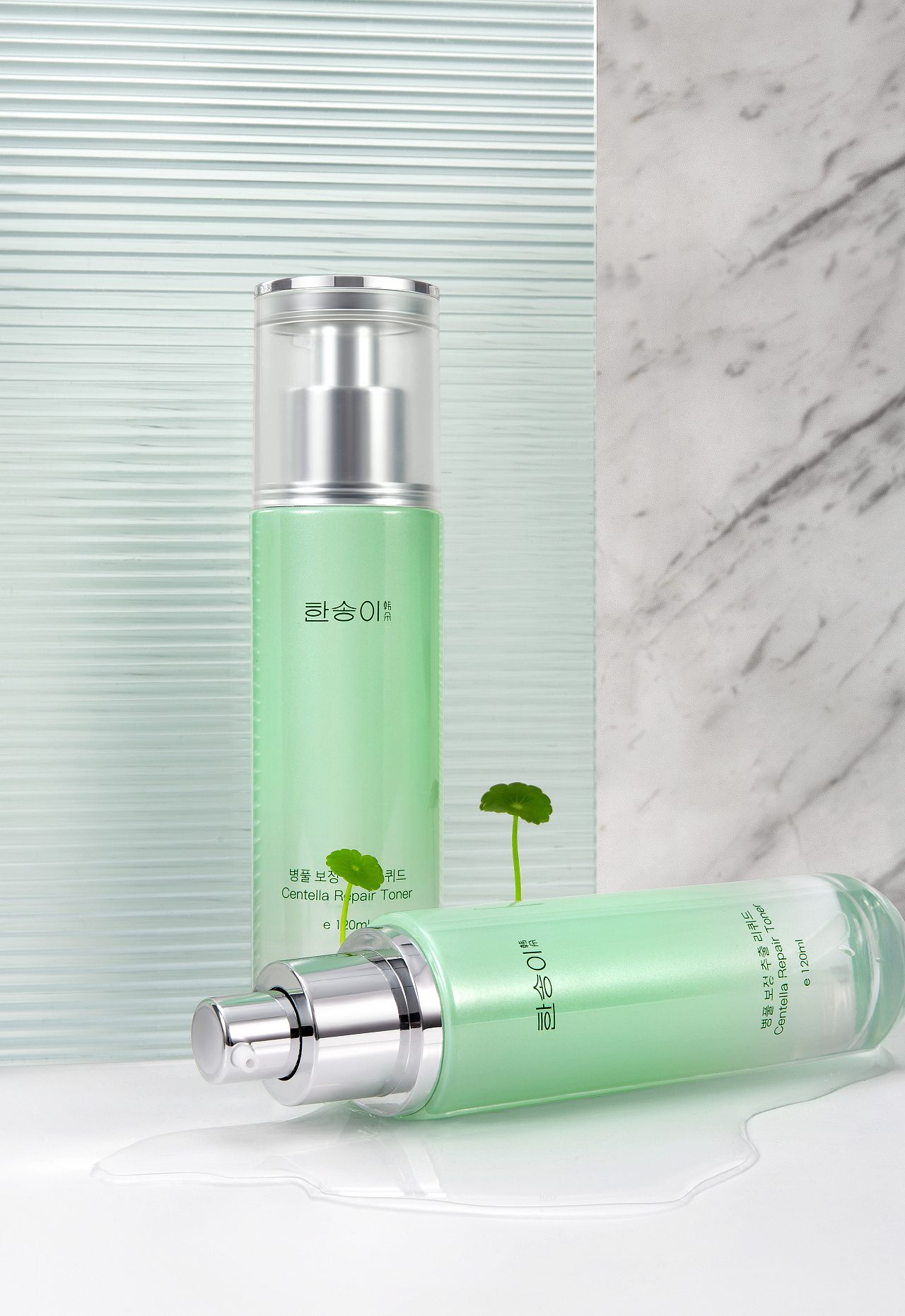 积雪草水乳产品拍摄