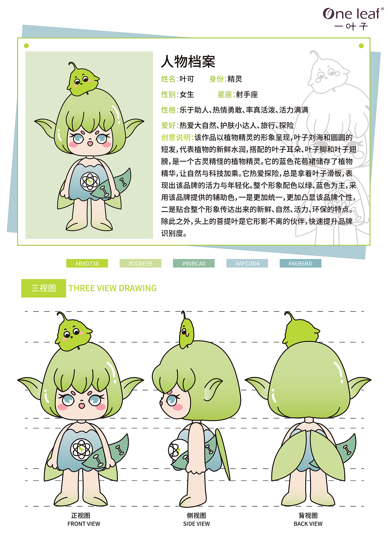 大广赛《一叶子》ip形象