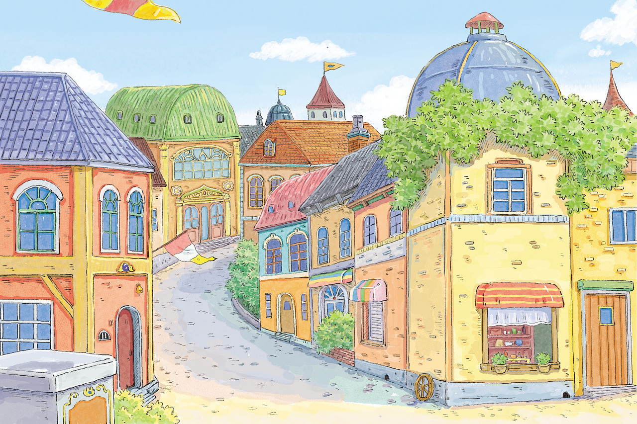 童话故事的几张插图场景|插画|绘本|插画师海豹 - 原创作品 - 站酷