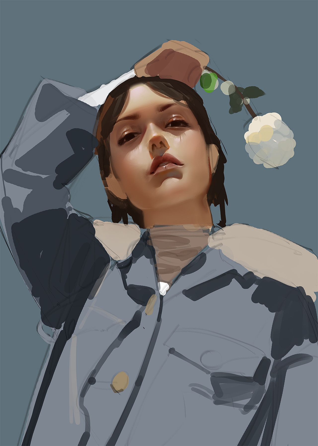 肖老师,你是我觉得画头像当中最执着的人了