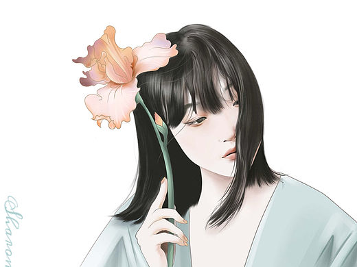 花语系列｜人物板绘