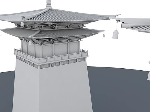 c4d仿天涯明月刀一个楼阙（个人主页-ZMjYzODg4MjQ=） - 建筑/空间 - 站酷设计师如何生存原创素材 - 站酷ZCOOL