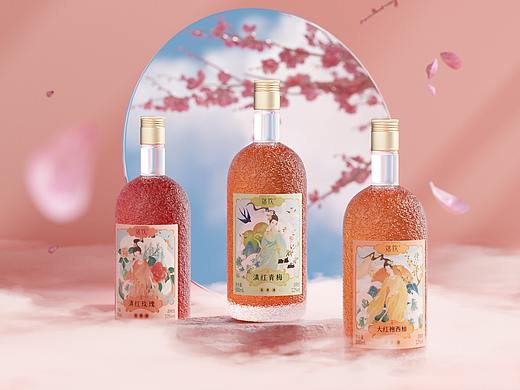 落饮 茶果酒/LuoYin 产品渲染集