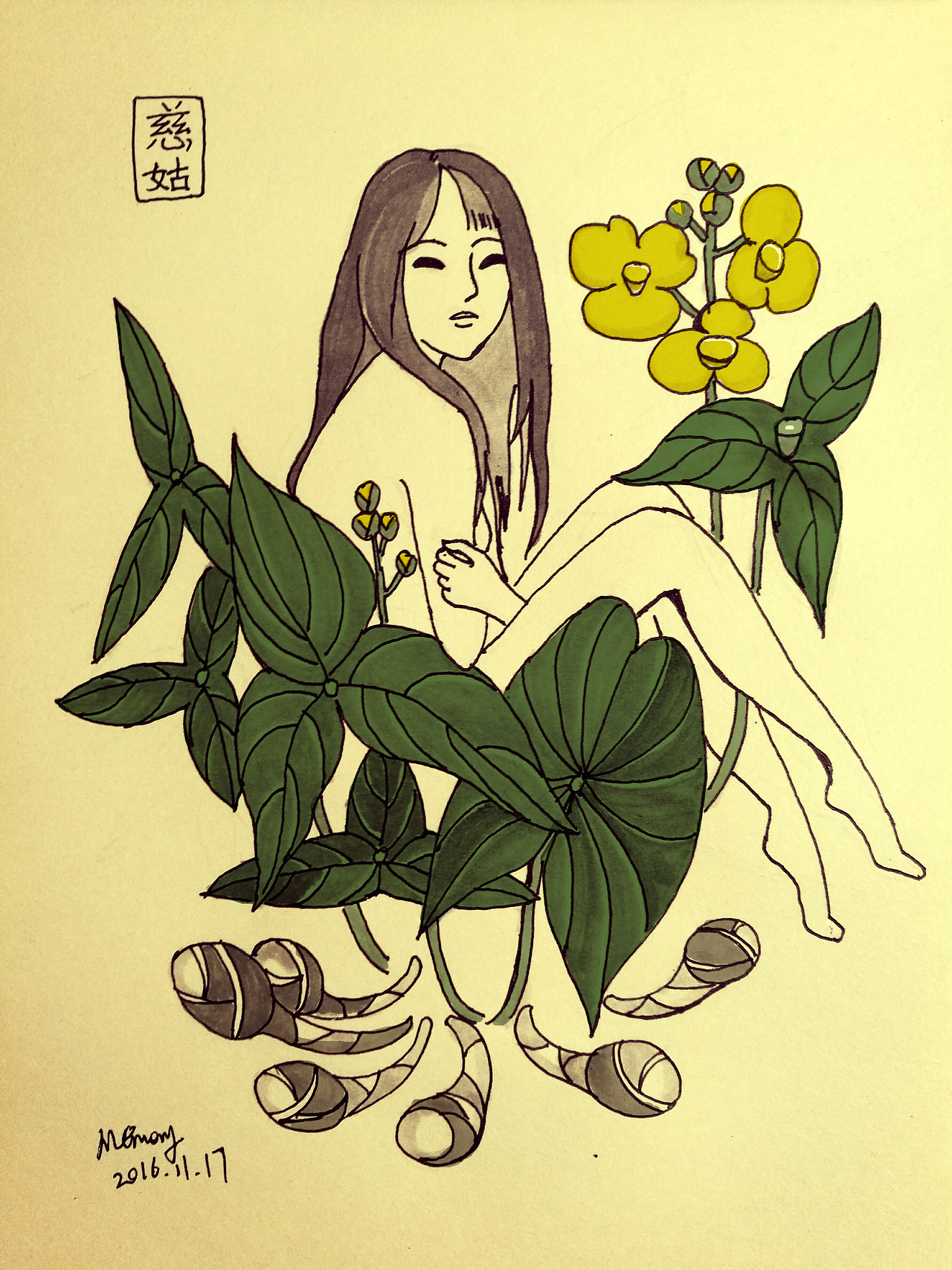 【花语系列】插画（图ZNjM5NzYxODQ=） - 创作习作 - 站酷设计师g_memory原创素材 - 站酷ZCOOL