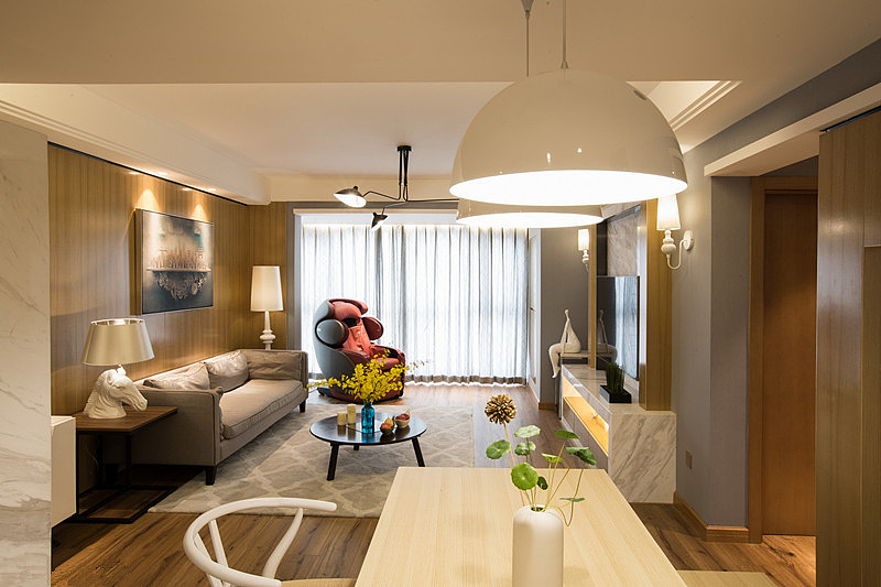 以“简”驭繁,中铁阅山湖现代简约风格装修实景!