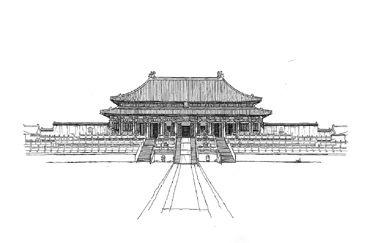 故宫太和殿手绘绘画艺术创作时间2020/07/28毕设0添加表情喜欢ta的