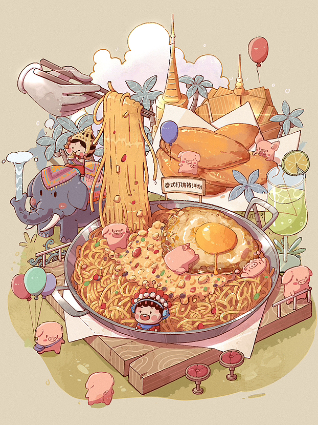 场景插画大杂烩（2023篇）（图ZMzYxODM3Mzk2） - 商业插画 - 站酷设计师无聊铅笔头原创素材 - 站酷ZCOOL