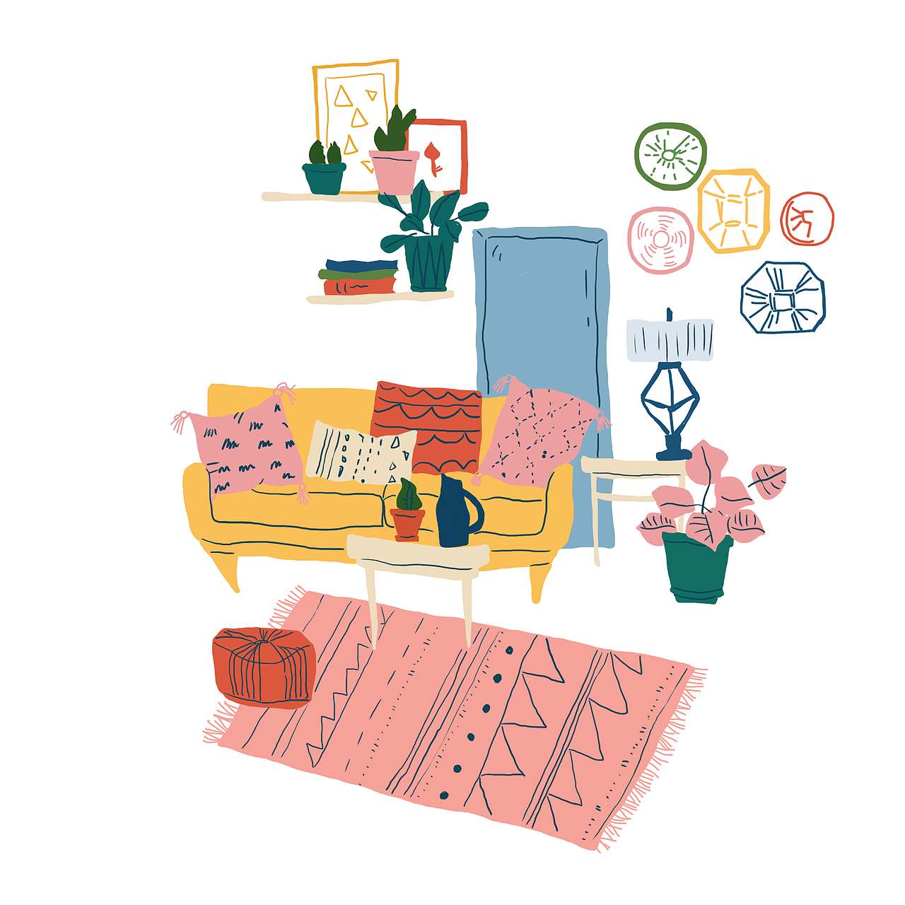 插画场景练习（图ZMTc0MzUyOTI4） - 创作习作 - 站酷设计师郁蒸Ron原创素材 - 站酷ZCOOL