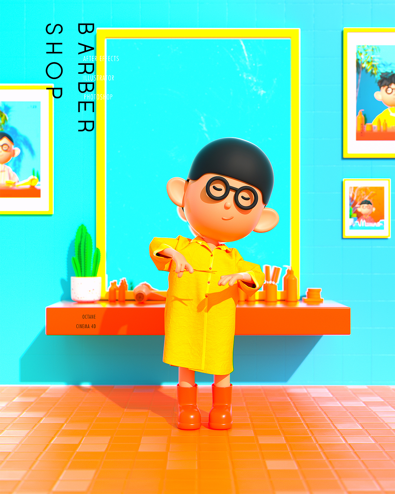 Barbershop Series(图ZMjA4NTQxNjk2) - 动画/影视 - 站酷设计师发条船长原创素材 - 站酷ZCOOL