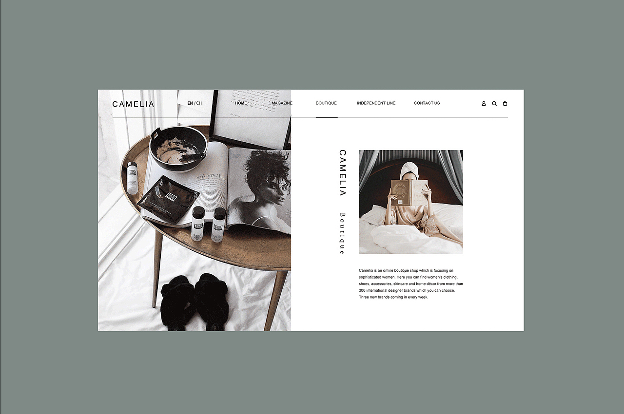 Camelia官网设计（图ZMjE4Mzk2NDg0） - 企业官网 - 站酷设计师Melidear原创素材 - 站酷ZCOOL