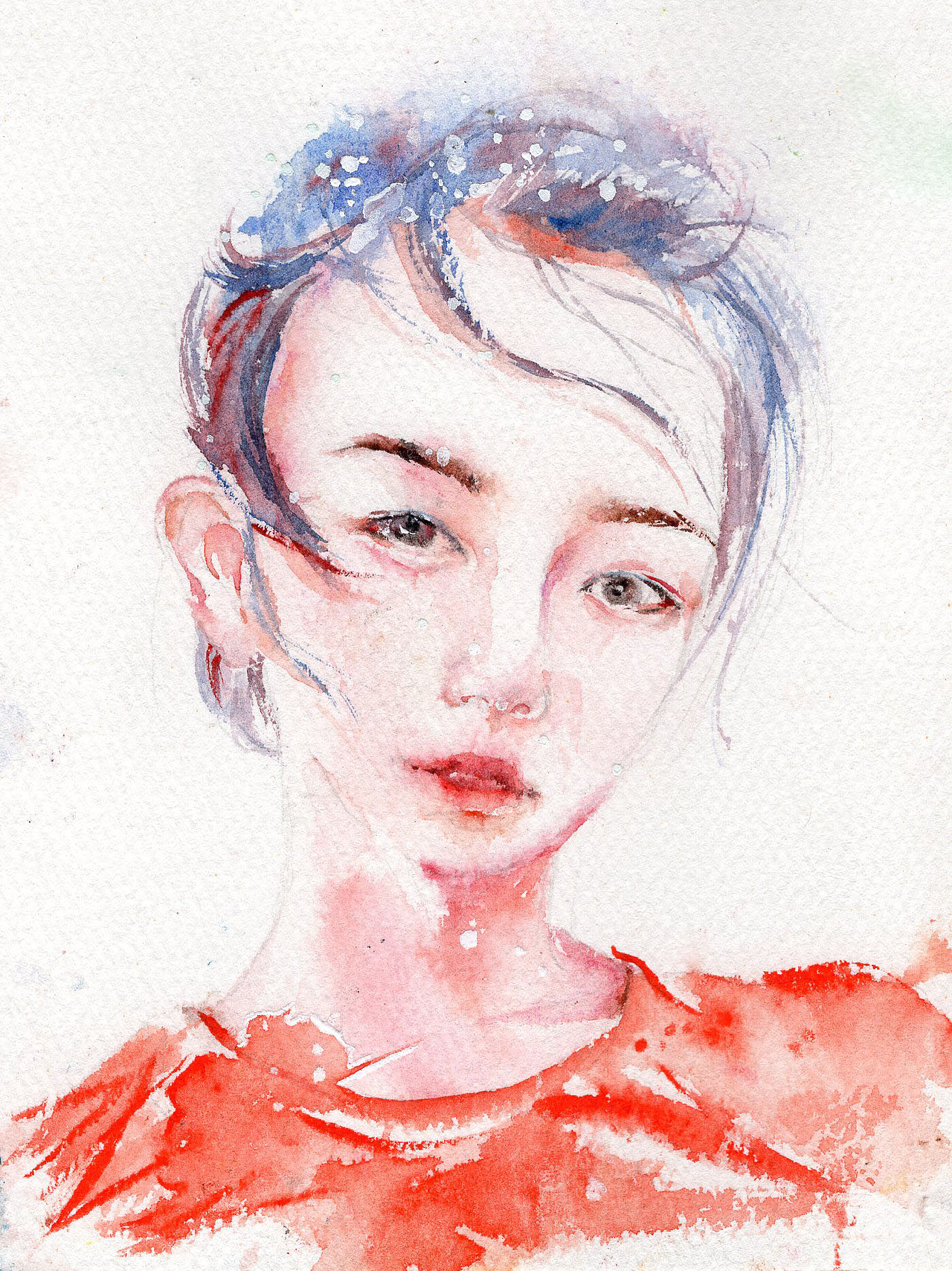 水彩肖像教程 希望对大家有所帮助（图ZODc0MDQ4OTY=） - 绘画 - 站酷设计师行鱼xy原创素材 - 站酷ZCOOL