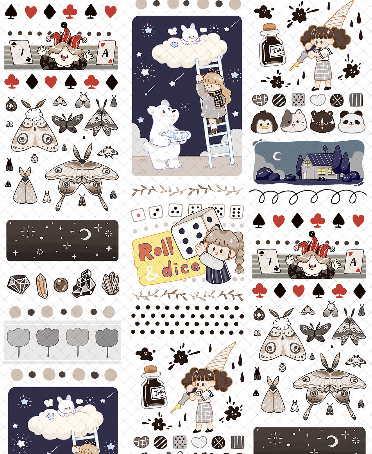 哈克2019手账作品集（图ZMTg5ODQ3NjI0） - 商业插画 - 站酷设计师哈克HAc原创素材 - 站酷ZCOOL