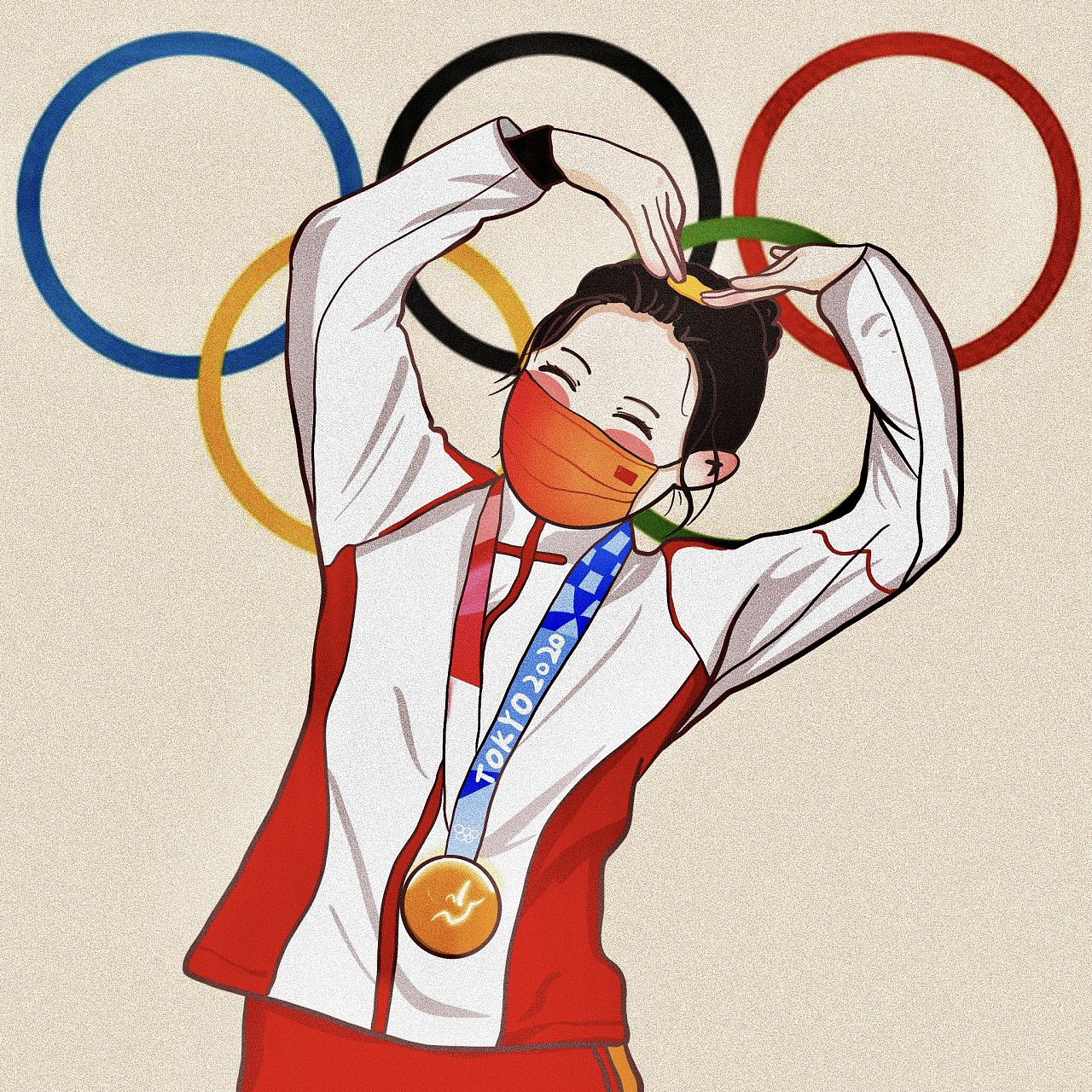 东京奥运会人物动漫图片