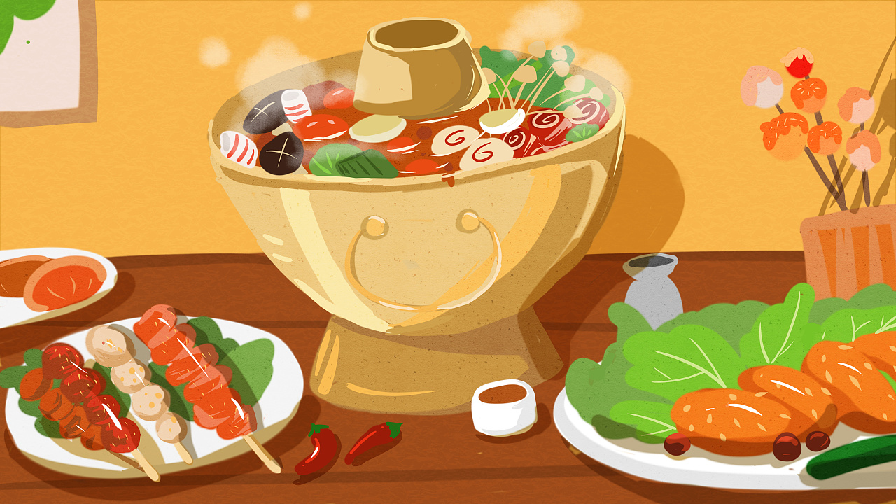美食插画 - 原创作品 - 站酷(zcool)