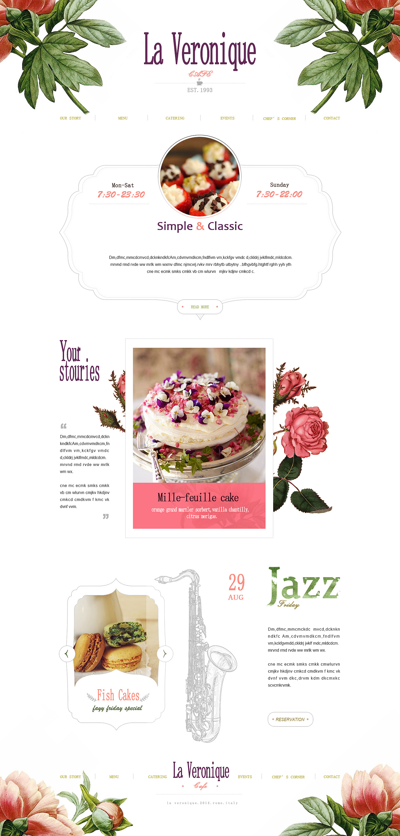 清新蛋糕主页（图ZNjE4Mzk3ODA=） - 企业官网 - 站酷设计师三只猫儿原创素材 - 站酷ZCOOL