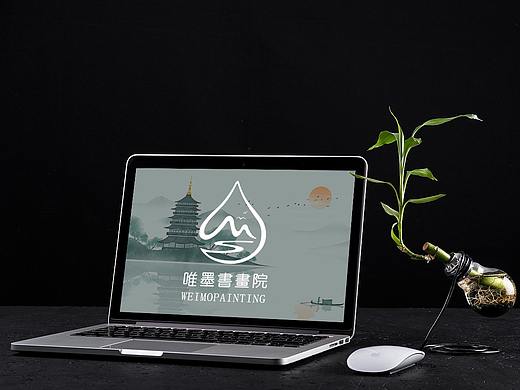 唯墨书画院logo