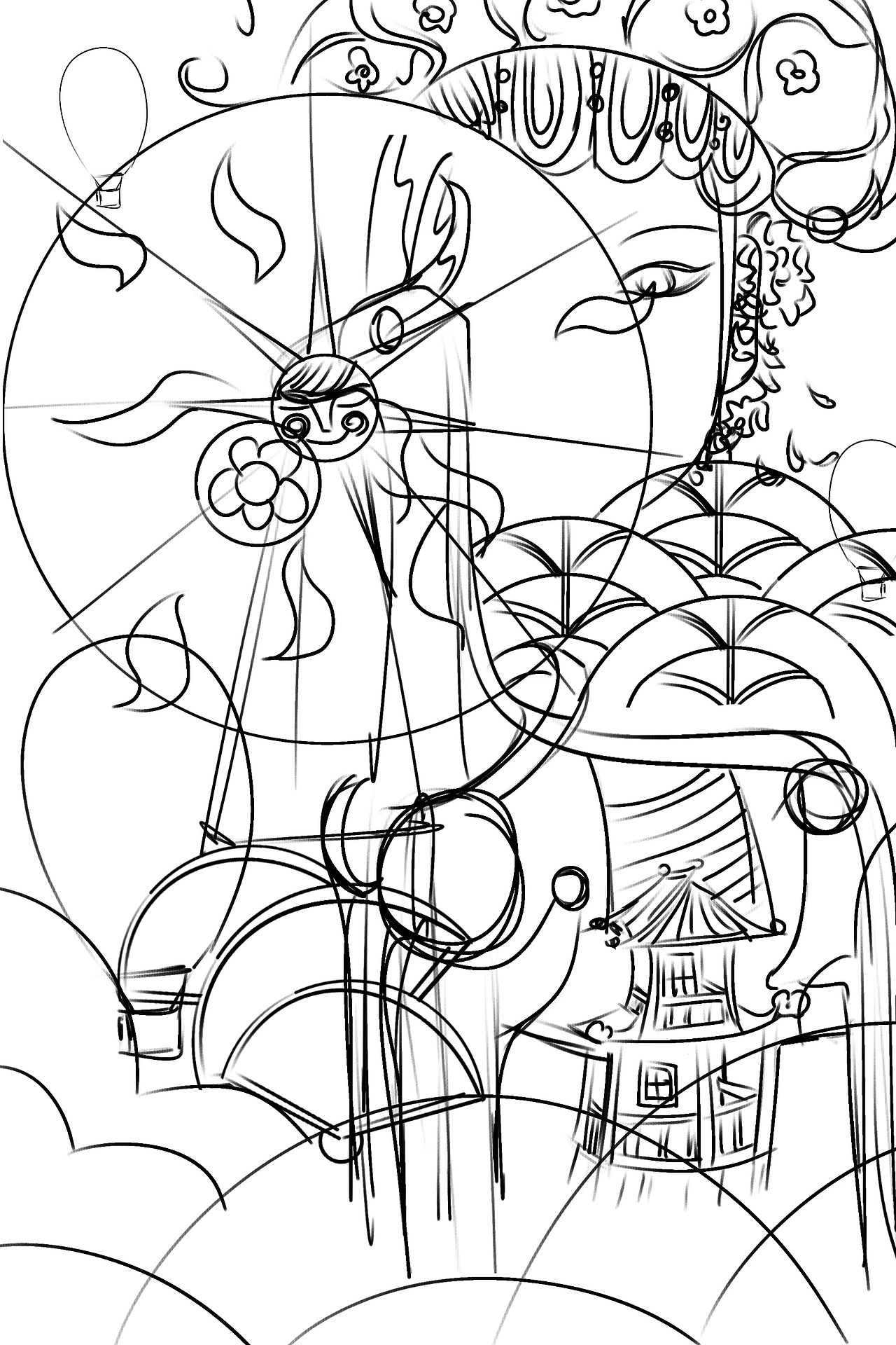 中国风插画—中式童话（六一儿童节）（图ZMzAyOTg0ODg0） - 商业插画 - 站酷设计师素大炉原创素材 - 站酷ZCOOL