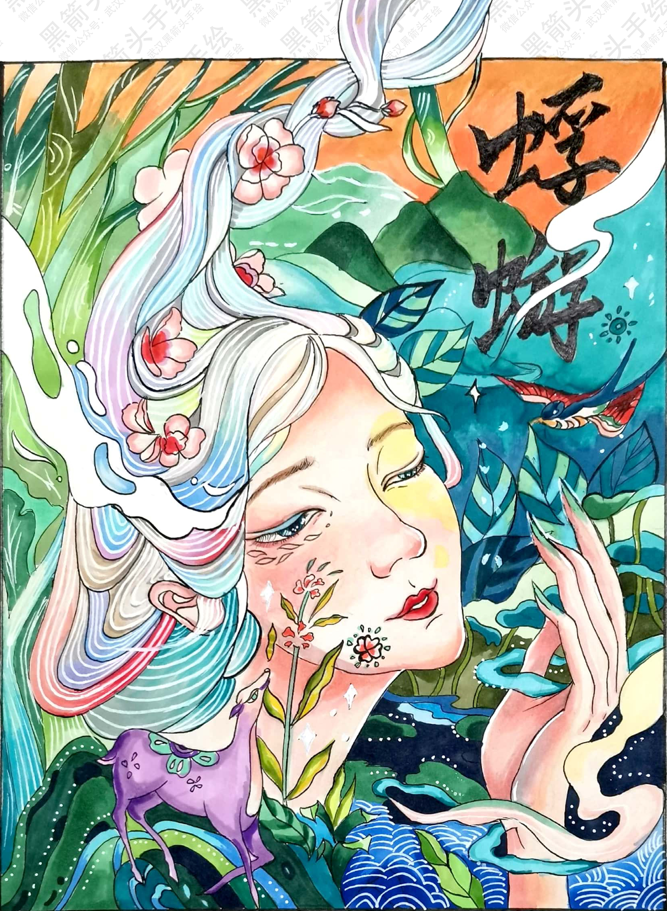 武汉黑箭头手绘·视觉传达设计考研优秀手绘作品分享