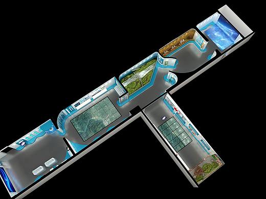 威海风情水域展馆设计3D效果图