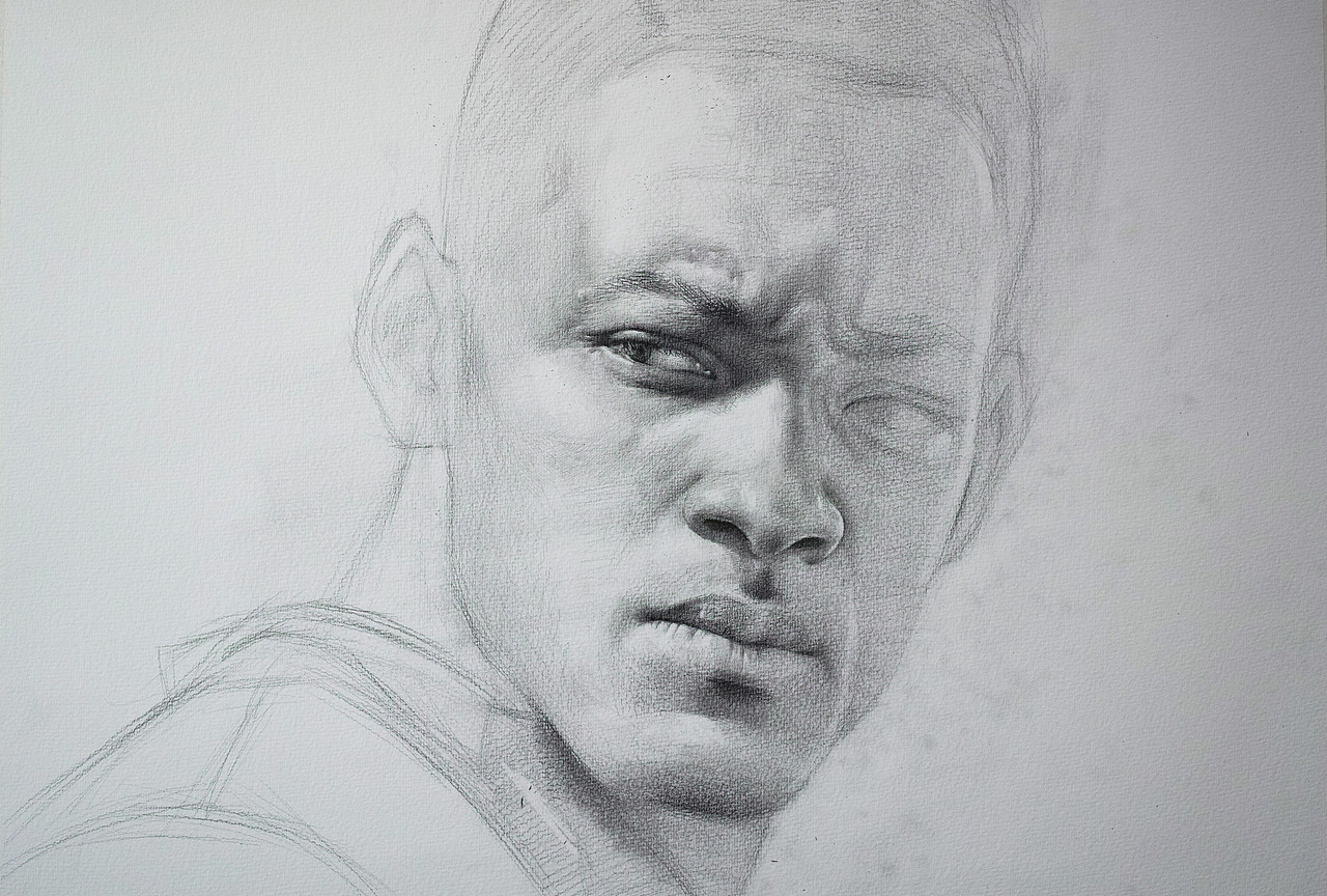 威尔史密斯（图ZOTY2NjIzNTY=） - 绘画 - 站酷设计师李程ART原创素材 - 站酷ZCOOL