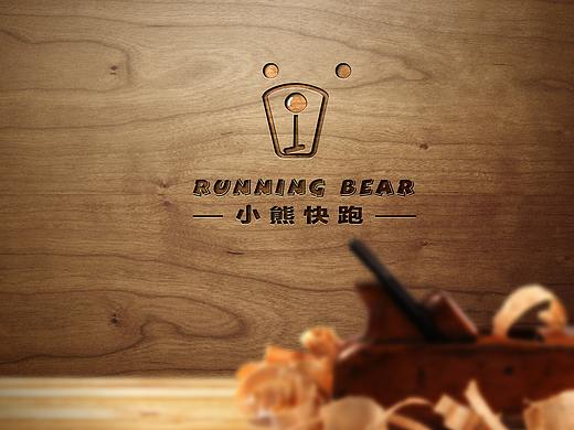 小熊快跑餐饮标志创意与设计