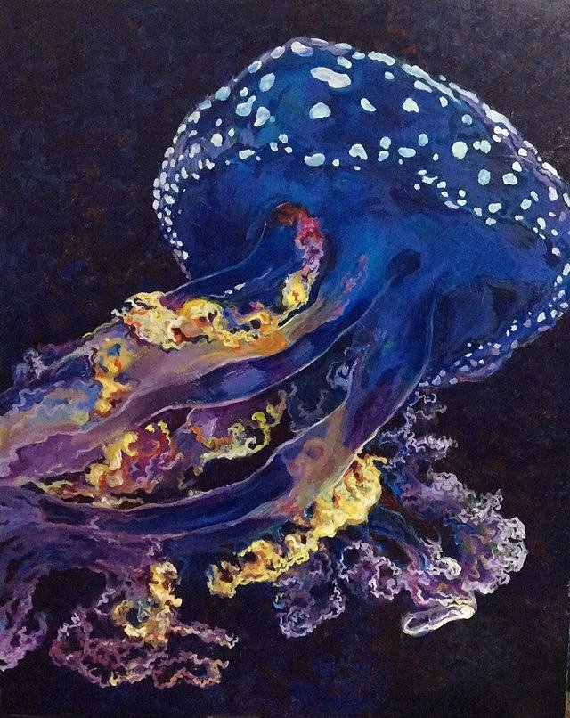 水母|纯艺术|绘画|蝎型血 - 原创作品 - 站酷 (zcool)