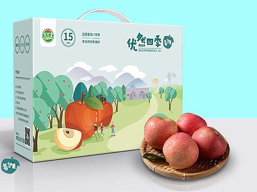 优然四季洛川苹果希望果包装设计