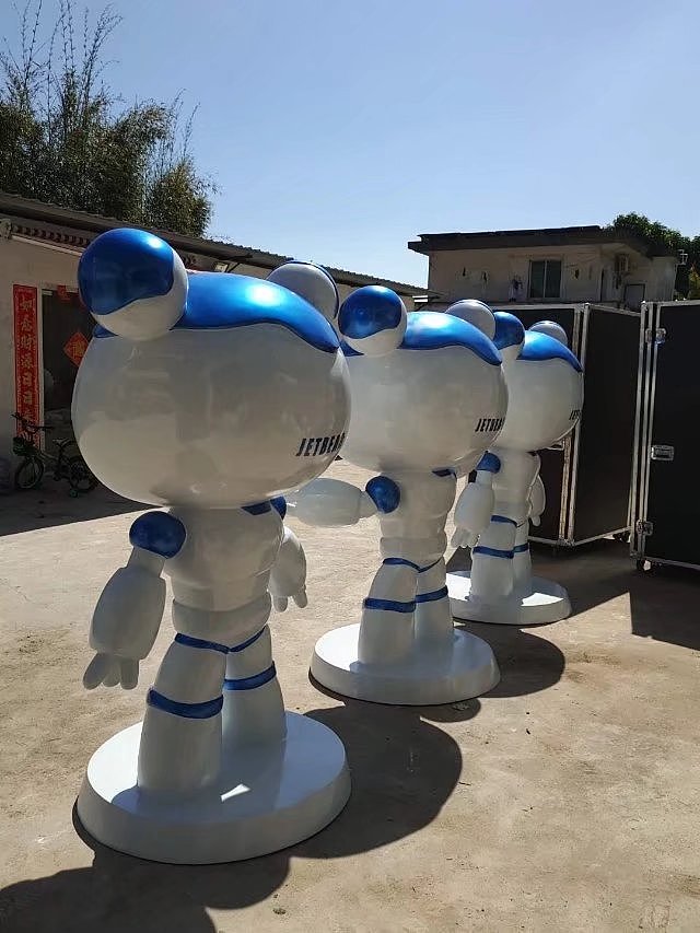 玻璃钢机器人卡通雕塑 人物卡通 动漫卡通 公仔定制