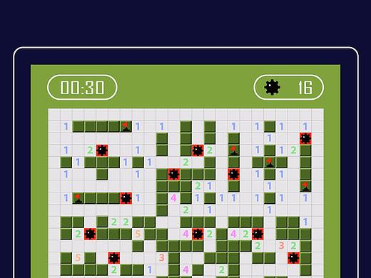 扫雷风格二维码