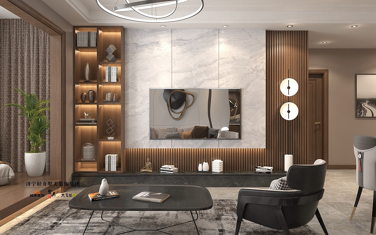 济宁睿湖印象 B3户型155平米 现代风格装修设计方案（图ZMjA1NTEyMTE2） - 家装设计 - 站酷设计师济宁装修设计师原创素材 - 站酷ZCOOL