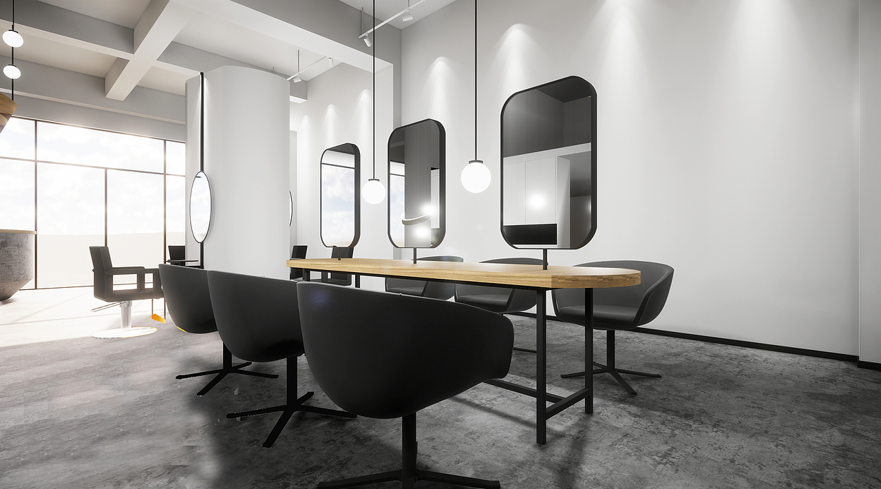 02室内空间 · 网红打卡理发店项目（图ZMTg1MjA5NTk2） - 家装设计 - 站酷设计师可能事设计原创素材 - 站酷ZCOOL