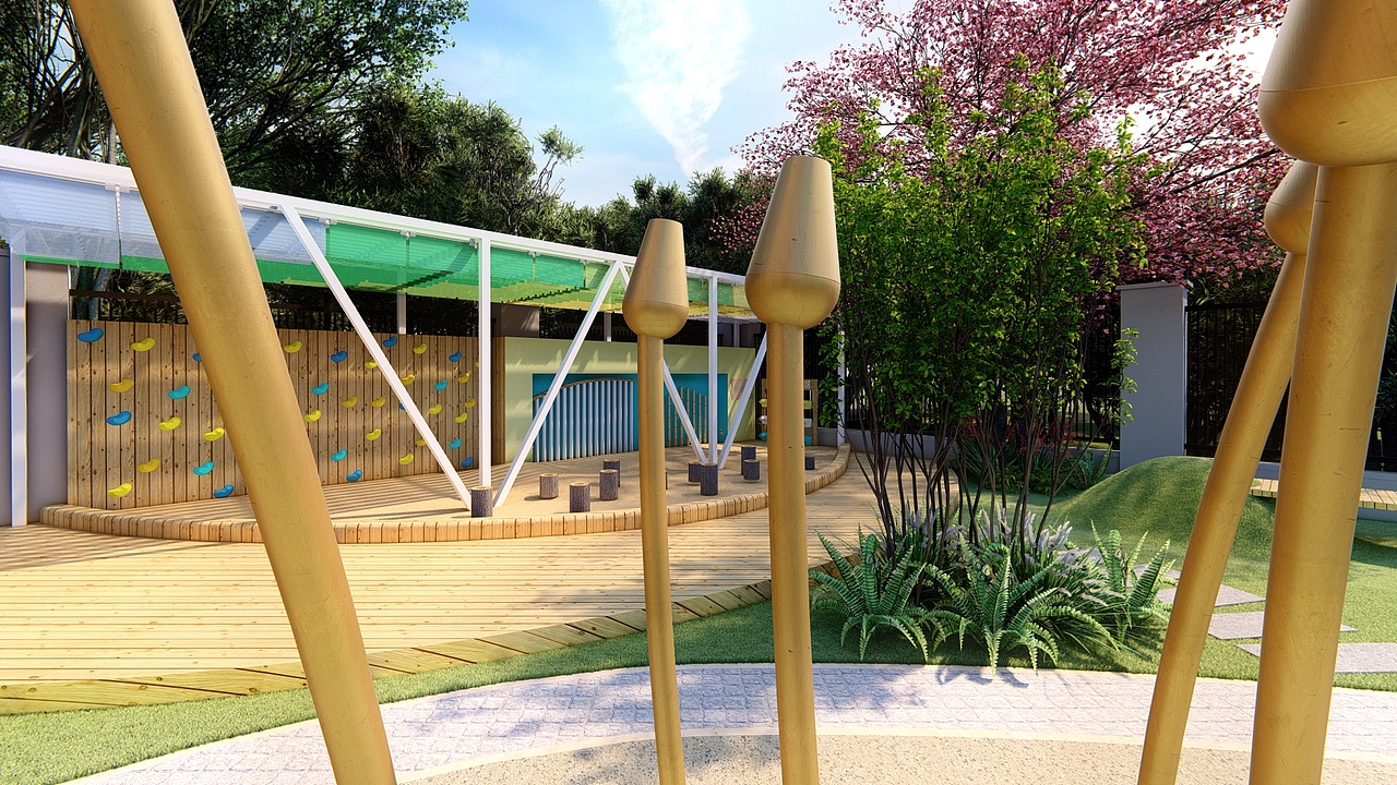 幼儿园户外设计|空间|景观设计|换你江山如画_原创作品-站酷(zcool)