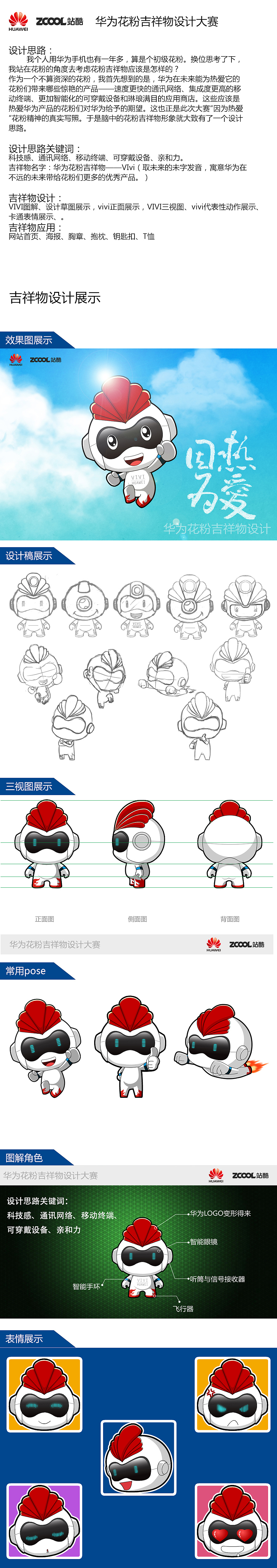 华为花粉吉祥物设计大赛——Vivi（图ZMjMzNzY4Njg=） - IP形象 - 站酷设计师蛋叔_AIGC原创素材 - 站酷ZCOOL