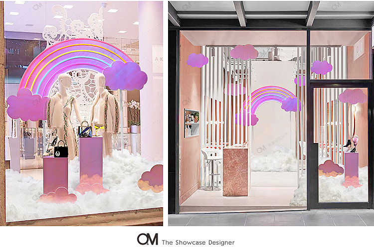 彩虹云朵橱窗（图ZMTgyMzUwOTA4） - 展陈设计 - 站酷设计师OM橱窗设计原创素材 - 站酷ZCOOL
