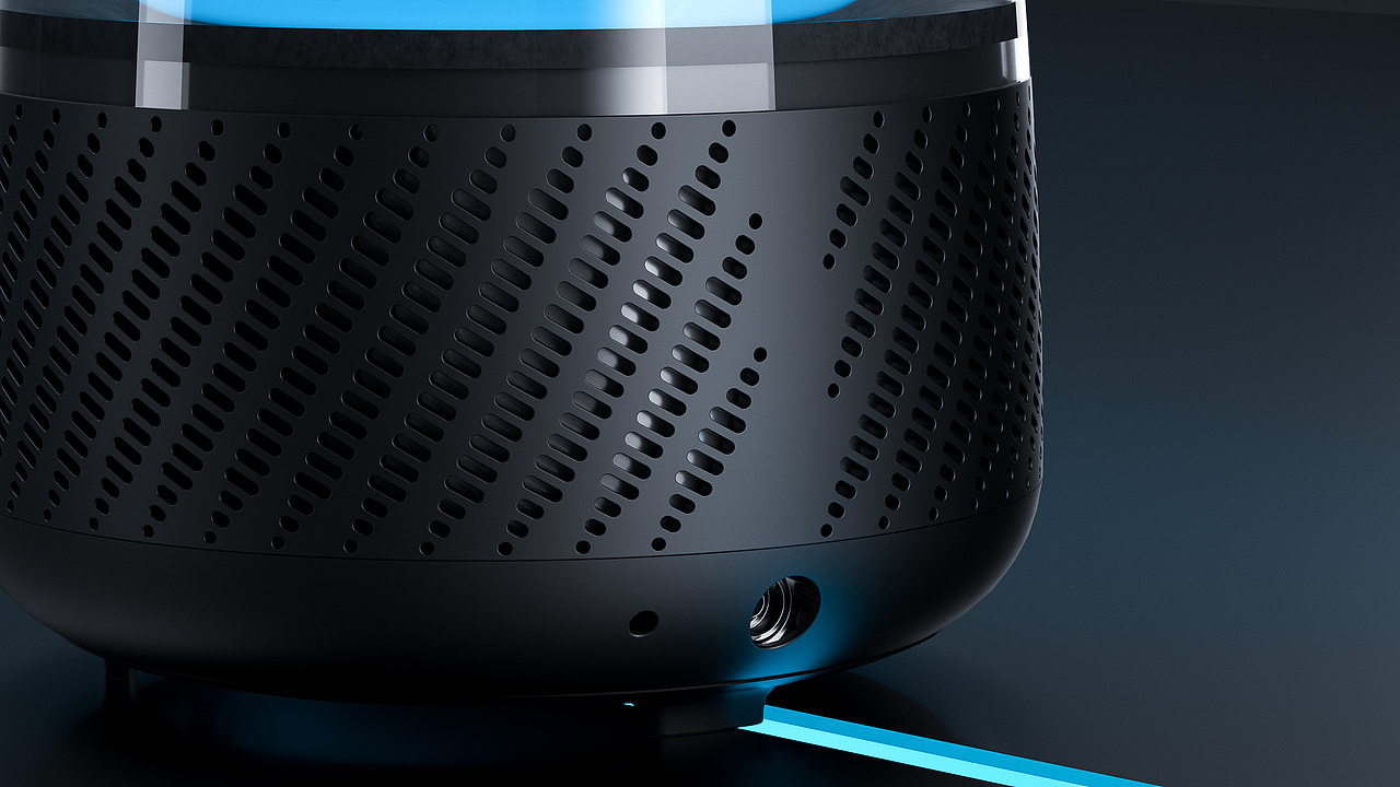 曼哈顿音箱建模渲染