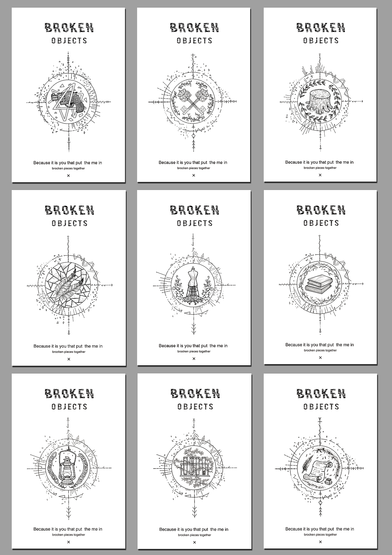 《碎物志》（图ZMTM0NTY2Mjg4） - 商业插画 - 站酷设计师胡作原创素材 - 站酷ZCOOL