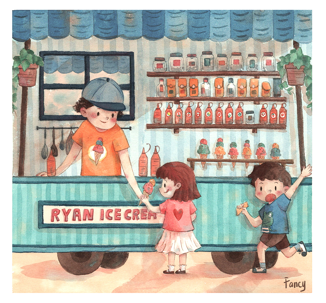 水彩室内场景系列