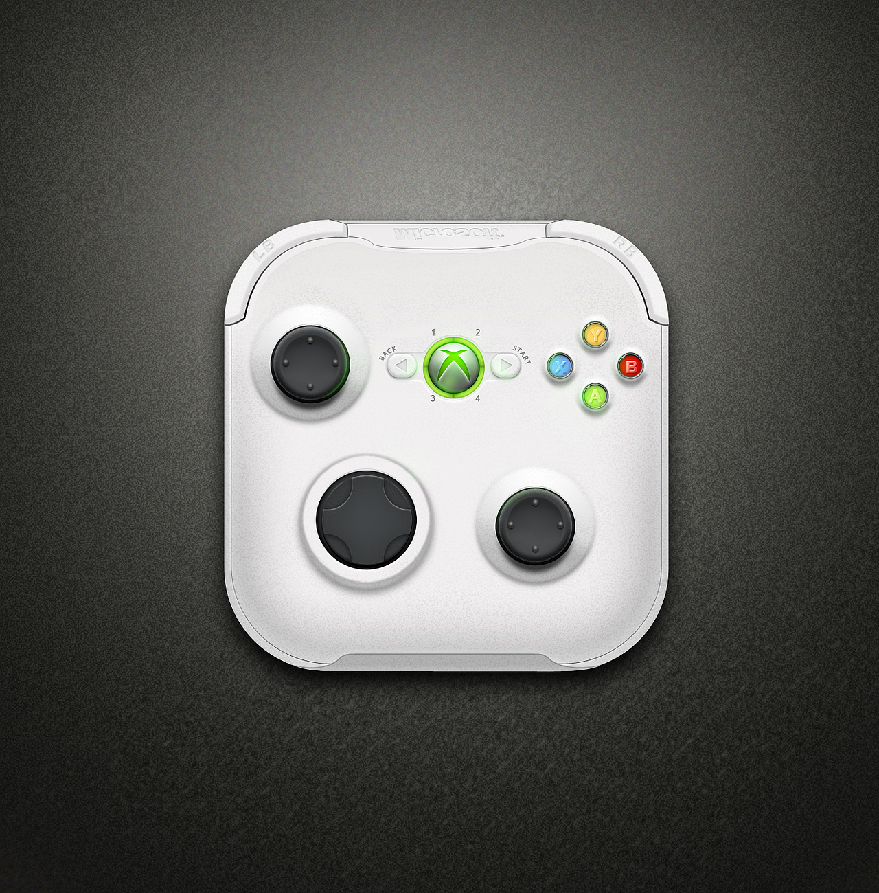 练习作品，XBOX360手柄icon（图ZNzgyNzQ2NA==） - 图标 - 站酷设计师matthew0806原创素材 - 站酷ZCOOL