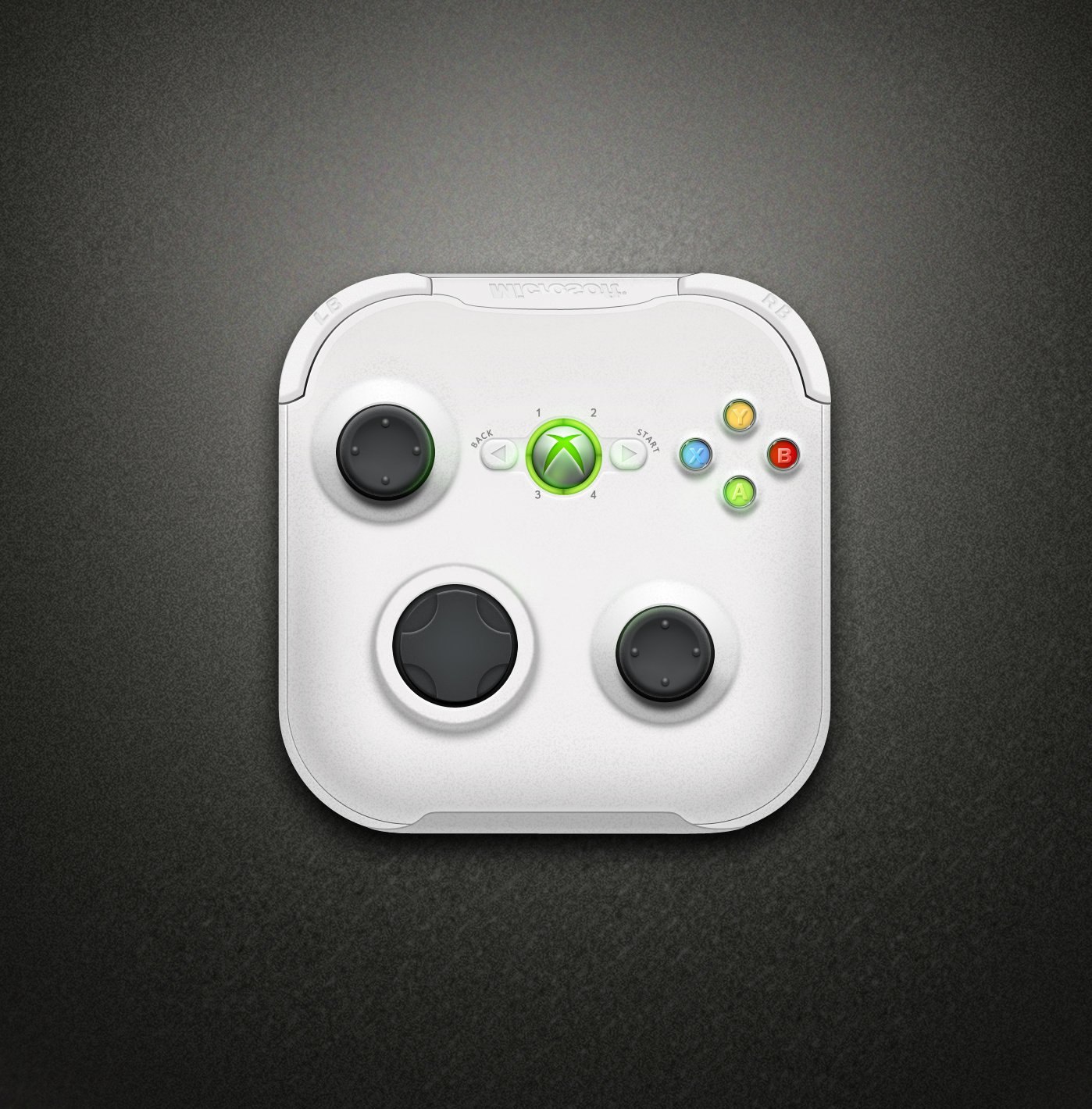 练习作品,xbox360手柄icon|ui|图标|matthew0806 - 原创作品 - 站酷