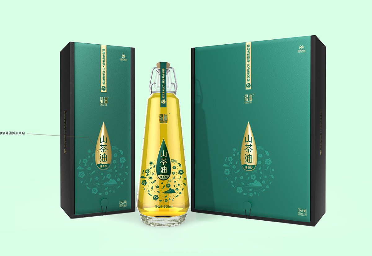 绿油山茶油包装策划设计(图ZOTI0MDA0OTY=) - 包装 - 站酷设计师圣智扬包装设计原创素材 - 站酷ZCOOL
