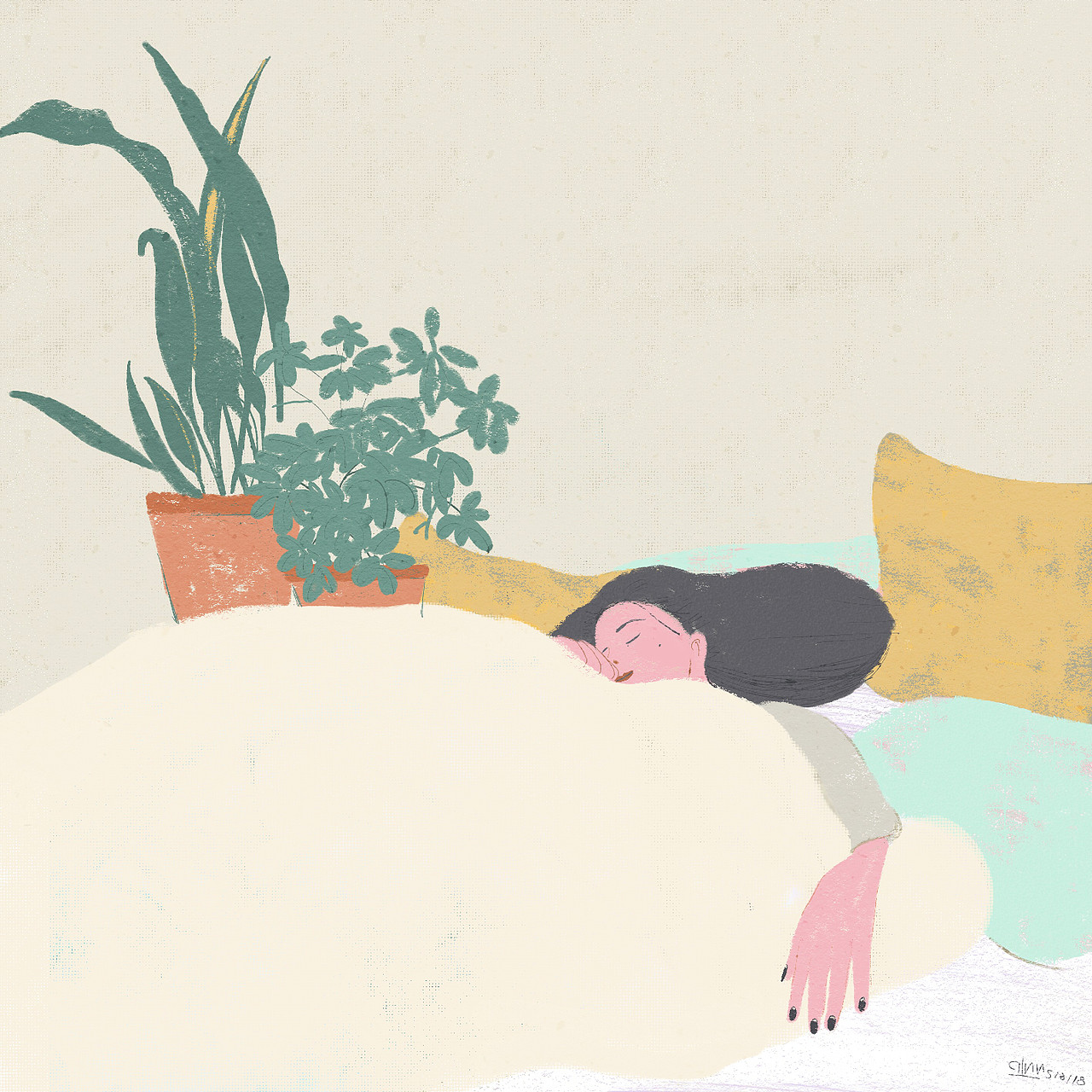 孑然一身（图ZNTc0NDc0MTI=） - 商业插画 - 站酷设计师_ddni原创素材 - 站酷ZCOOL