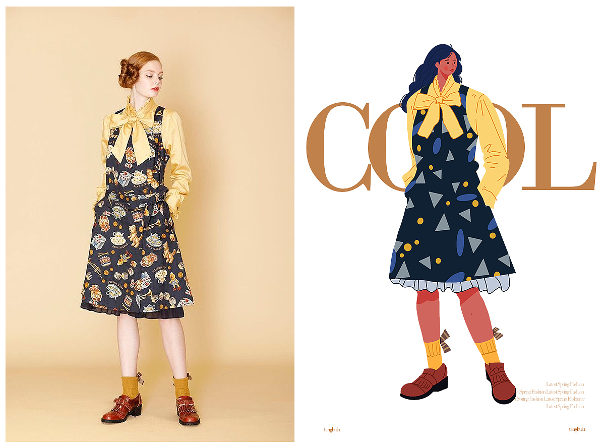 人物插画-乘风破浪的小姐姐们（图ZMjM0NDAyNDU2） - 创作习作 - 站酷设计师糖葫芦z原创素材 - 站酷ZCOOL