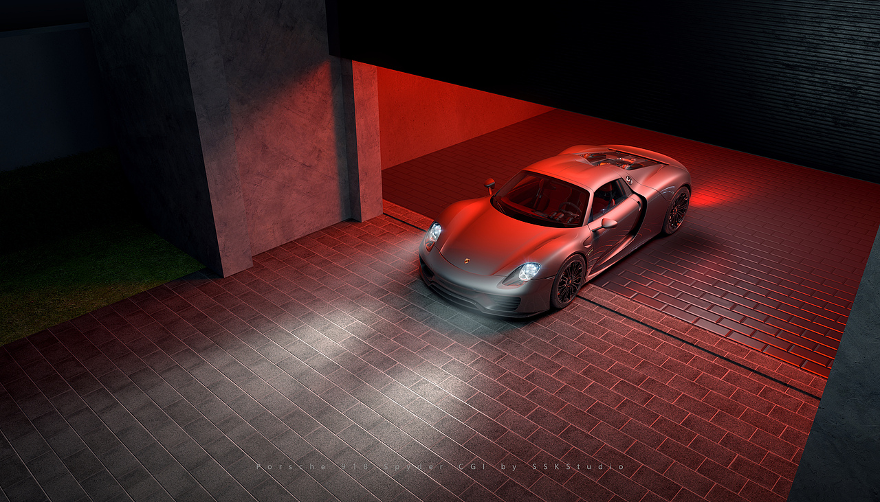 Porsche 918 Spyder CGI
