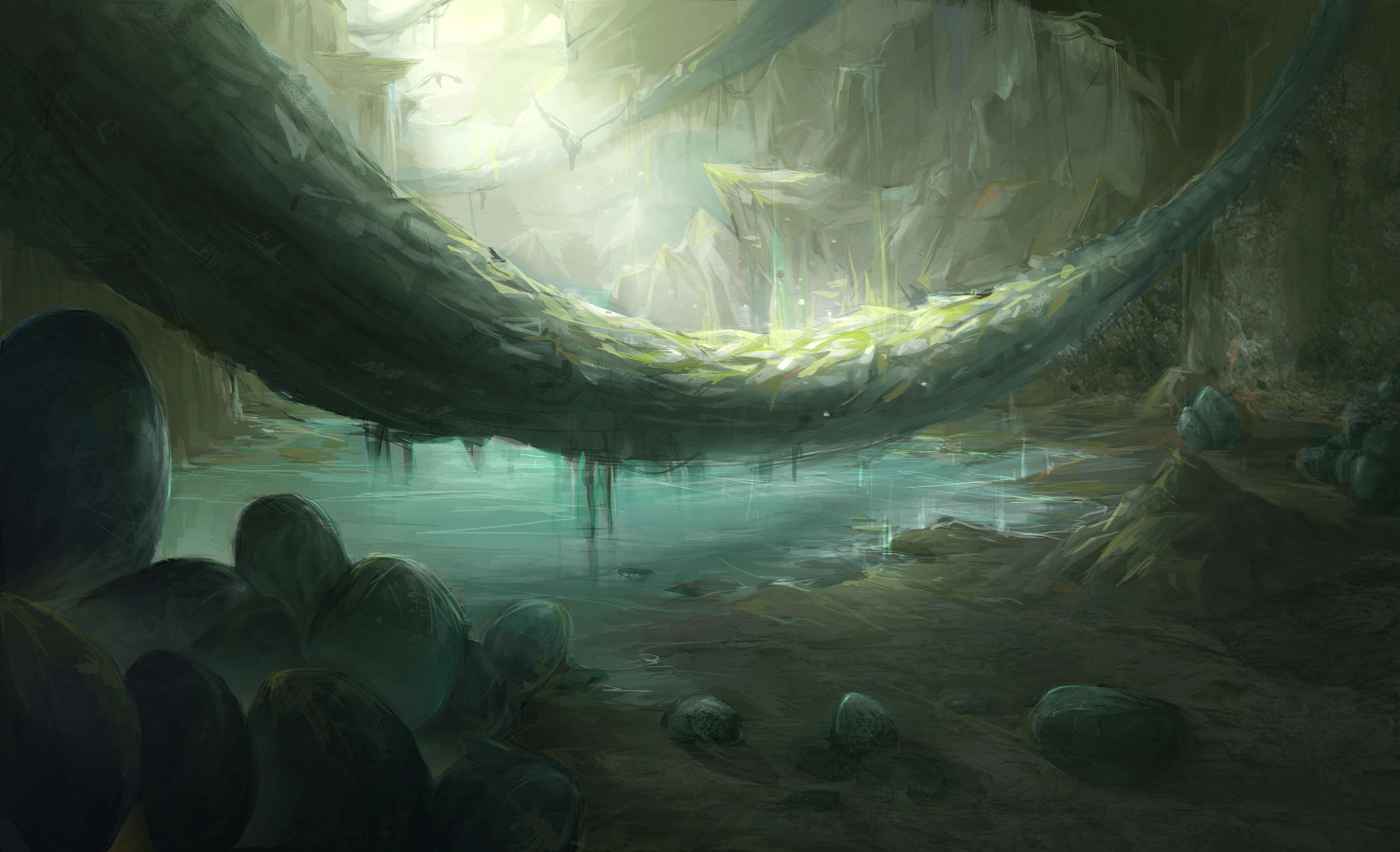 场景氛围图练习|插画|游戏原画|frankiel - 原创作品 - 站酷 (zcool)