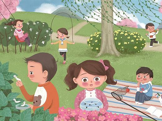 一些儿童插画商稿