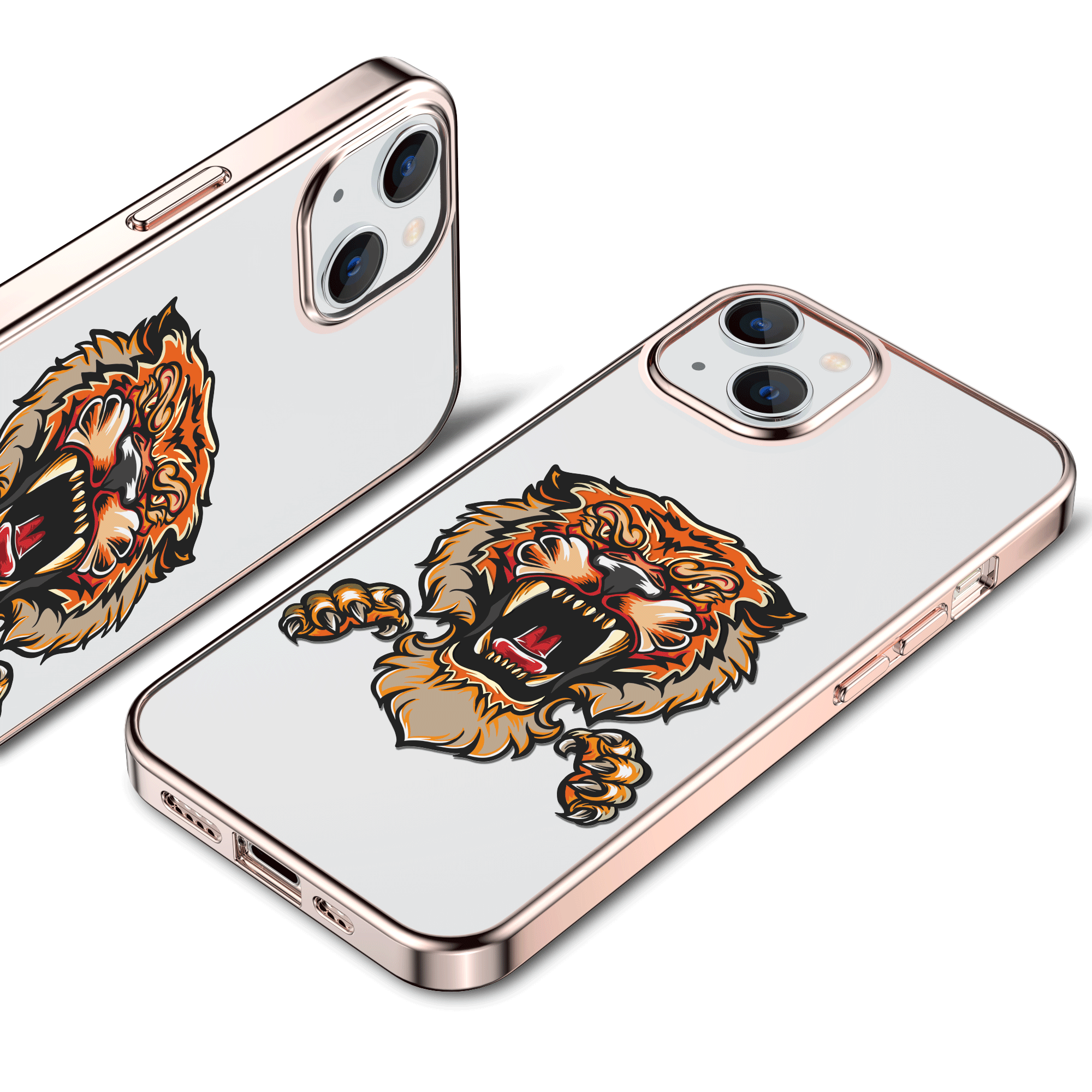 iphone 13【电镀边框手机壳】透明手机壳保护套