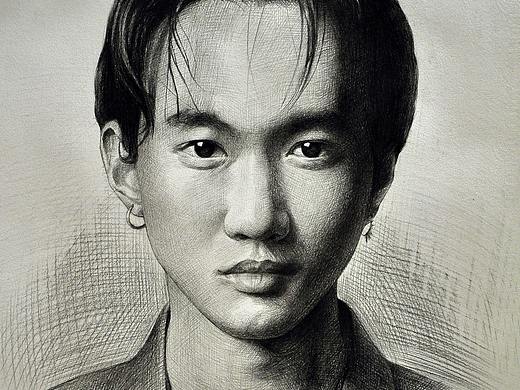 素描家驹肖像2012年作品